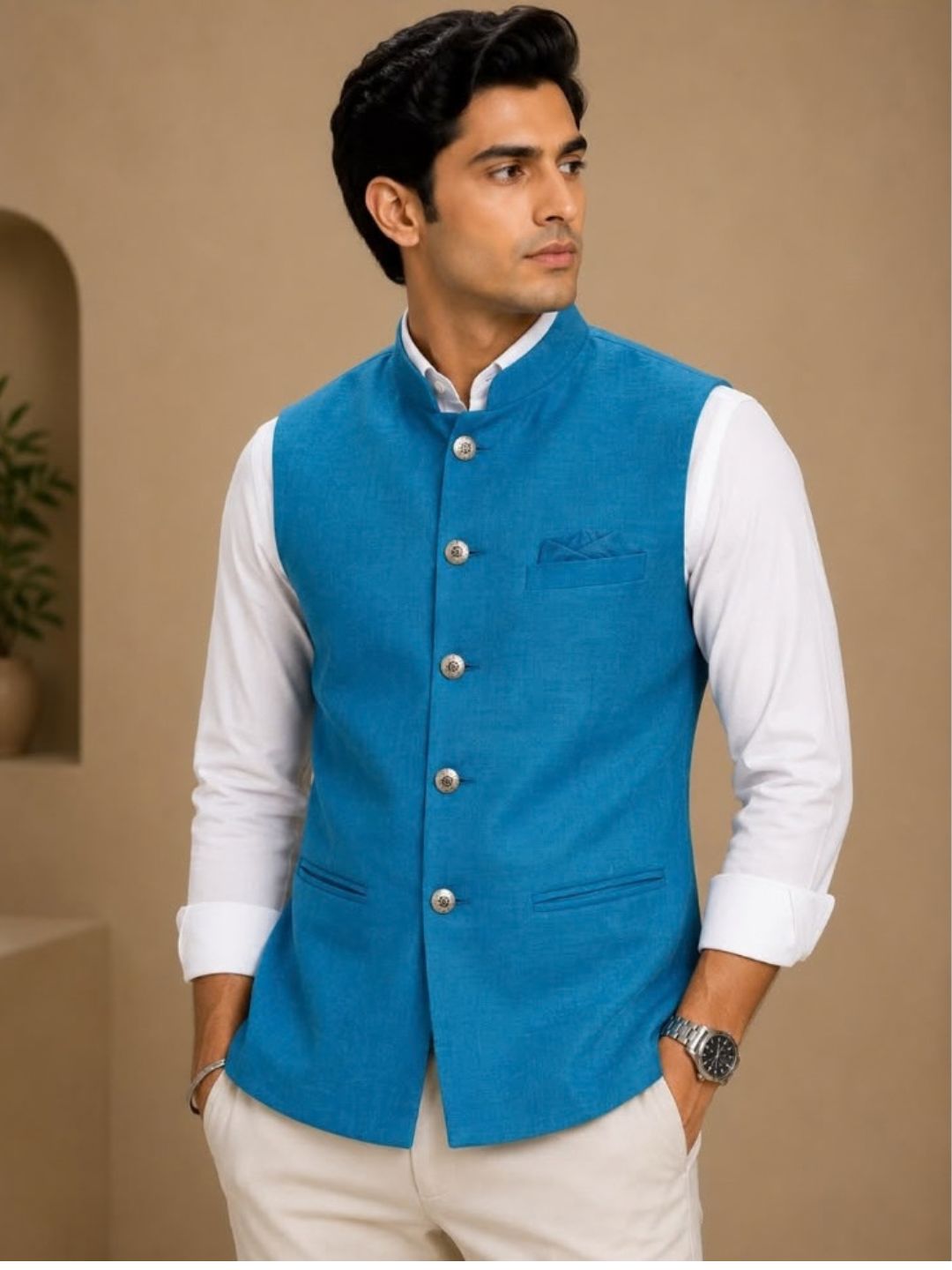 Men's Cotton Nehru Jacket