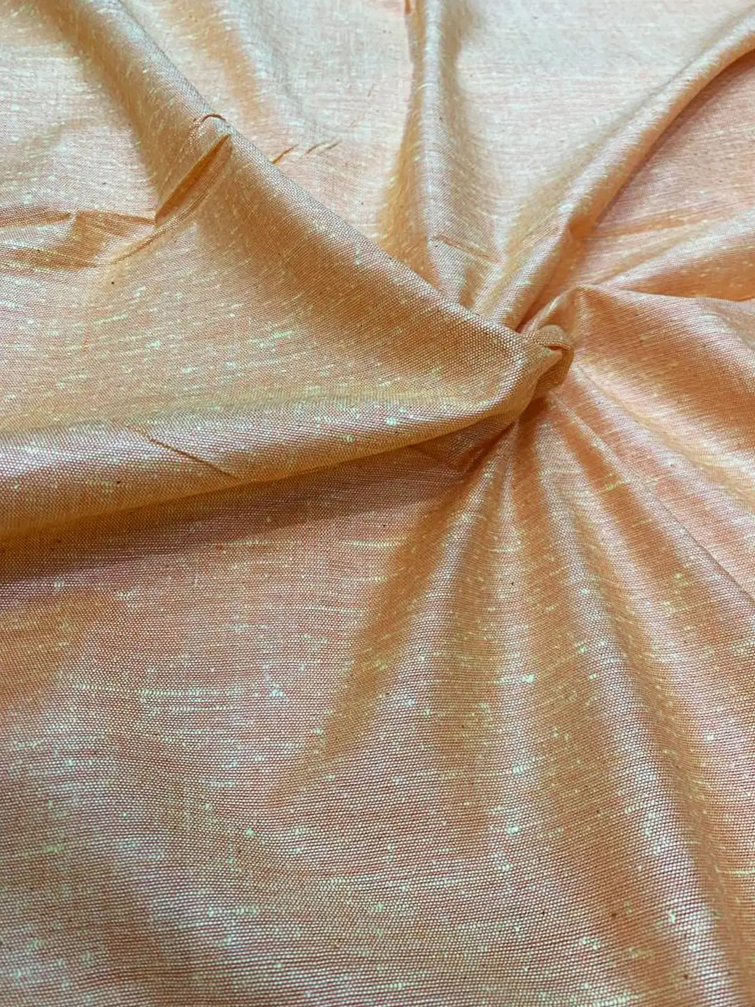 PEACH ORANGE COTTON FABRIC -(44inch)