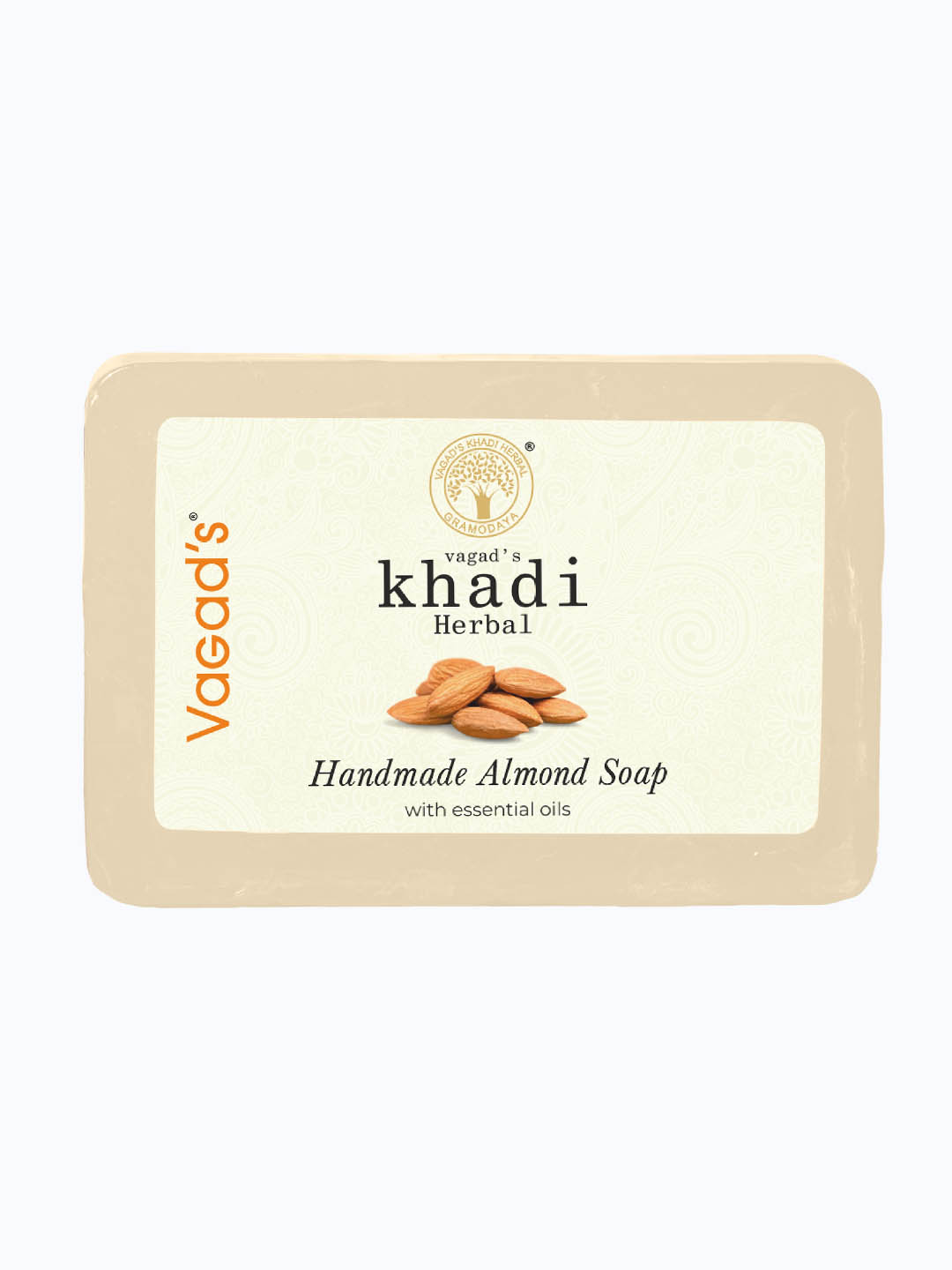Vagad's Khadi Herbal Handmade Almond Soap - 125 Gm