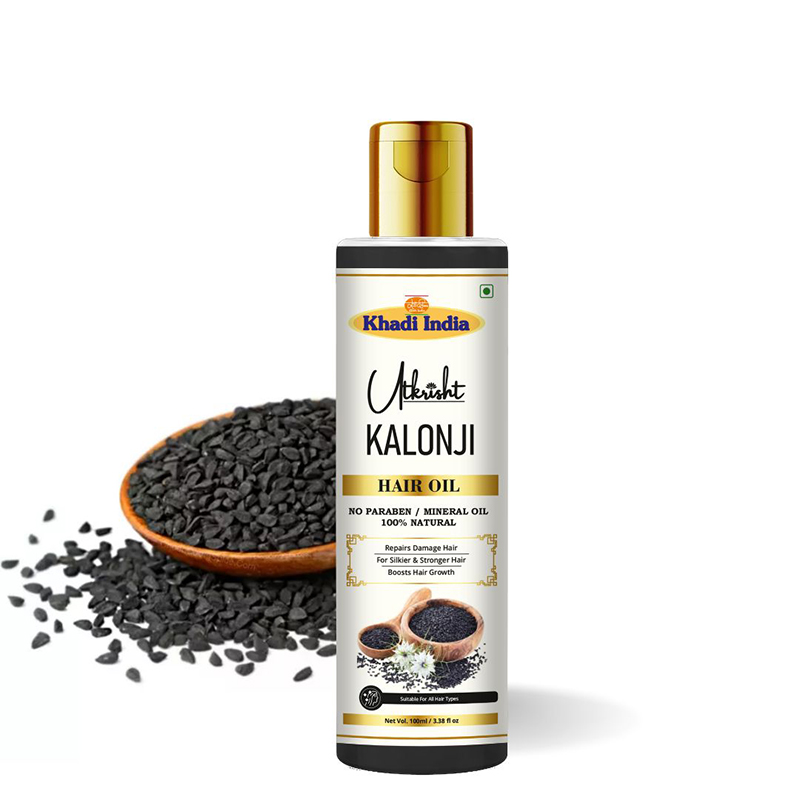 Utkrisht Khadi Pure & Natural Kalonji Oil for Hair Growth, Strengthening & Scalp-100ML