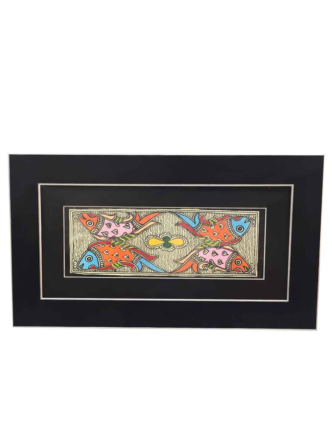 Madhubani Painting With Fiberglass Frame - Fish