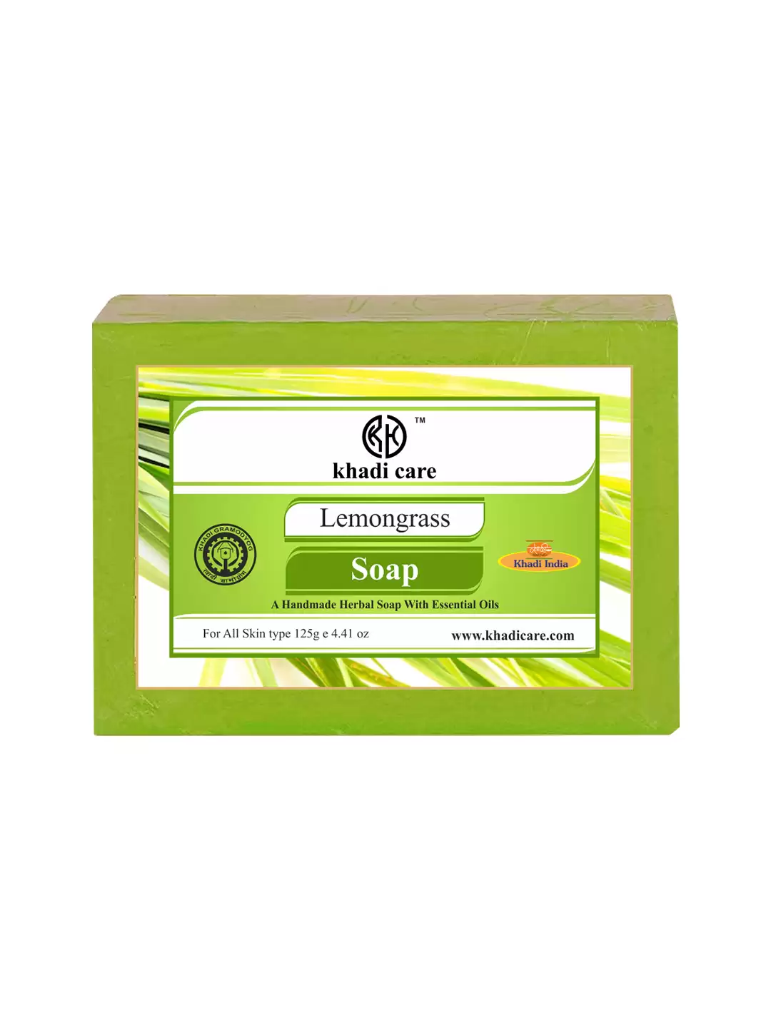 Khadi Care Herbal Lemongrass Soap - 125g