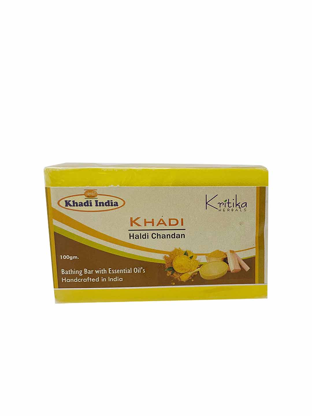 Kritika Herbals Khadi Haldi Chandan Soap