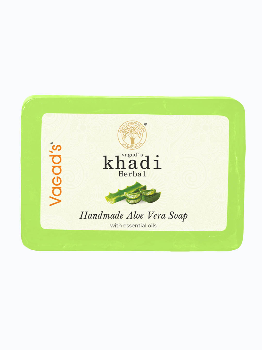 Vagad's Khadi Aloe Vera Herbal & Handmade Soap - 125 Gm