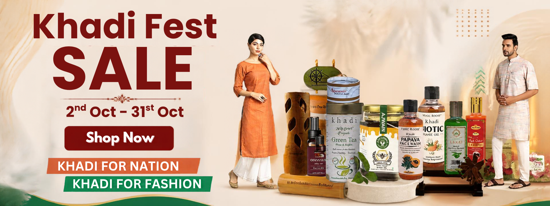 Official Ecommerce Portal of Khadi India promo